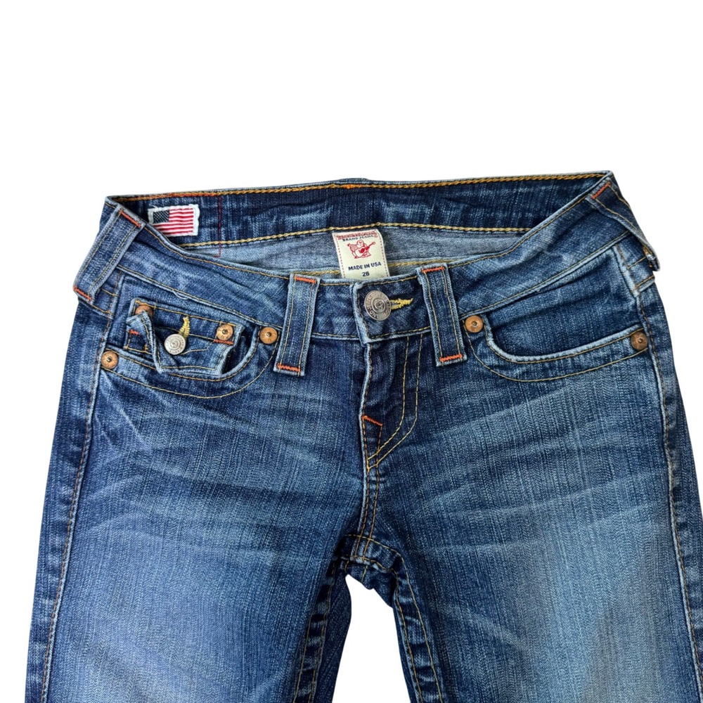 Vintage True Religion Billy Low Rise Bootcut Jeans Women's Size 26 Y2K - Picture 6 of 7